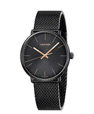  Shop Authentic Calvin Klein High Noon Quartz Black Dial Black Mesh Bracelet Watch for Men - K8M21421 - Luxxuri