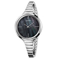  Shop Authentic Calvin Klein Lively Black Dial Silver Steel Strap Watch for Women - K4U2312S - Luxxuri