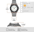 Michael Kors Maritime Three-Hand White Dial Grey Steel Strap Watch for Men - MK9163