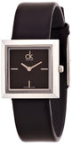  Shop Authentic Calvin Klein Mark Black Dial Black Leather Strap Watch for Women - K3R231C1 - Luxxuri
