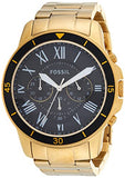  Shop Authentic Fossil Inscription Automatic Black Dial Gold Steel Strap Watch for Men - FS5267 - Luxxuri