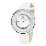  Shop Authentic Swarovski Crystalline Pure White Dial White Leather Strap Watch for Women - 5275046 - Luxxuri