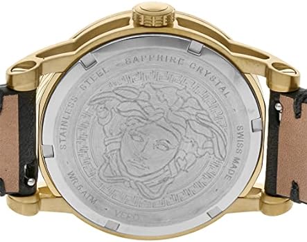  Shop Authentic Versace Code Quartz Black Dial Black Leather Strap Watch For Men - VEPO00320 - Luxxuri