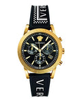  Shop Authentic Versace Sports Tech Chronograph Black Dial Black Rubber Strap Watch for Men - VELT00119 - Luxxuri