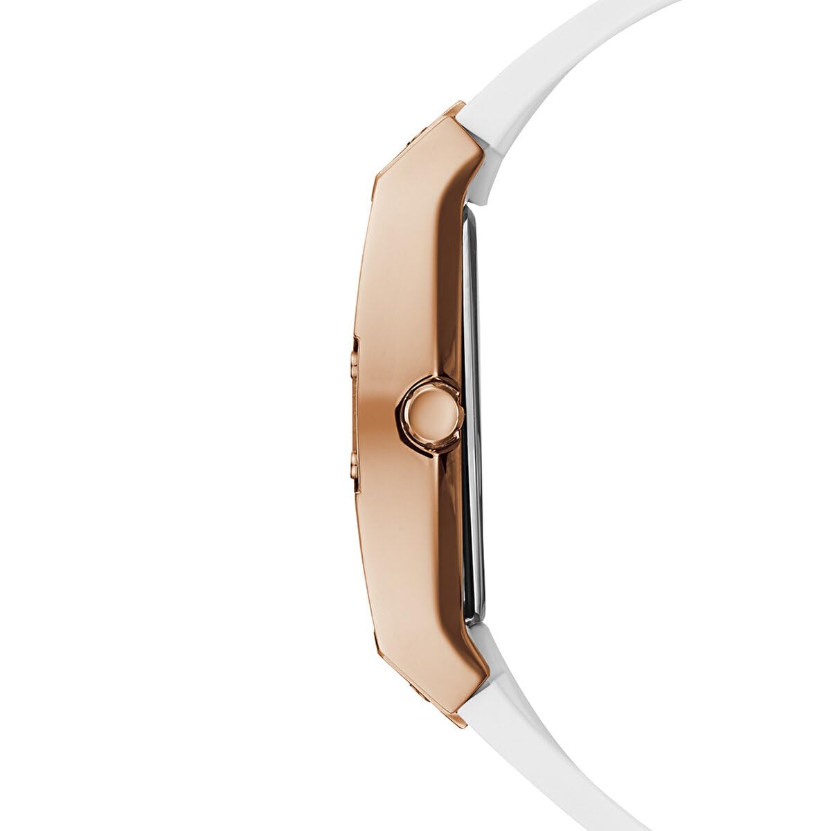  Shop Authentic Guess Raven Diamonds Rose Gold Dial White Silicone Strap Watch for Women - GW0105L3 - Luxxuri