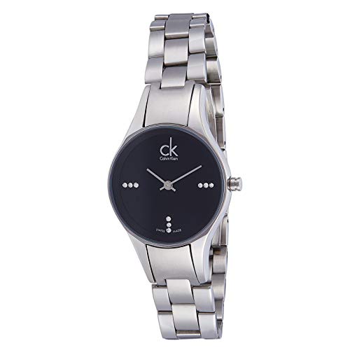  Shop Authentic Calvin Klein Simplicity Diamonds Black Dial Silver Steel Strap Watch for Women - K4323102 - Luxxuri