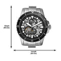 Fossil FB-01 Automatic Skeleton Black Dial Silver Steel Strap Watch for Men - ME3190
