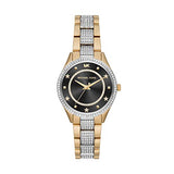  Shop Authentic Michael Kors Lauryn Crystal Pave Black Dial Two Tone Steel Strap Watch For Women - MK4403 - Luxxuri