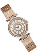  Shop Authentic Guess Muse Quartz Silver Dial Rose Gold Steel Strap Watch For Women - W1008L3 - Luxxuri