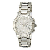  Shop Authentic Burberry City Chronograph White Dial Silver Steel Strap Watch For Women - BU9700 - Luxxuri