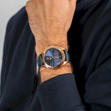  Shop Authentic Maserati Traguardo Chronograph Blue Dial Blue Leather Strap Watch for Men - R8871612015 - Luxxuri
