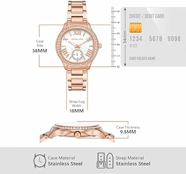  Shop Authentic Michael Kors Sage Three-Hand Mother of Pearl White Dial Rose Gold Steel Strap Watch for Women - MK4806 - Luxxuri
