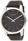  Shop Authentic Calvin Klein City Black Dial Black Leather Strap Watch for Men - K2G211C1 - Luxxuri