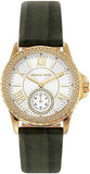  Shop Authentic Michael Kors Mini Everest Crystals White Dial Green Leather Strap Watch for Women - MK4720 - Luxxuri