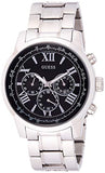 Shop Authentic Guess Horizon Chronograph Quartz Black Dial Silver Steel Strap Watch For Men - W0379G1 - Luxxuri