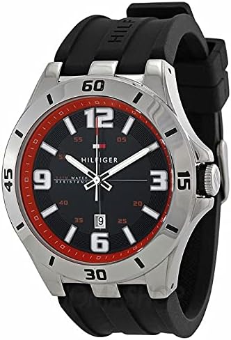  Shop Authentic Tommy Hilfiger Drew Black Dial Black Rubber Strap Watch for Men - 1791064 - Luxxuri
