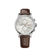  Shop Authentic Hugo Boss Jet Chronograph Quartz Silver Dial Brown Leather Strap Watch For Men - HB1513280 - Luxxuri