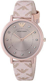  Shop Authentic Emporio Armani Kappa Quartz Rose Gold Dial Pink Leather Strap Watch For Women - AR11010 - Luxxuri