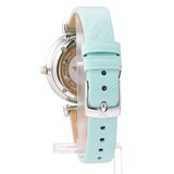  Shop Authentic Emporio Armani Gianni T Bar Analog Crystals Silver Dial Blue Leather Strap Watch For Women - AR11443 - Luxxuri