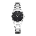  Shop Authentic Calvin Klein Dainty Black Dial Silver Steel Strap Watch for Women - K7L23141 - Luxxuri