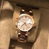  Shop Authentic Burberry The City Rose Gold Dial Rose Gold Steel Strap Watch for Women - BU9135 - Luxxuri