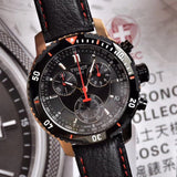  Shop Authentic Tissot T Sport PRS 200 Chronograph Grey Dial Black Leather Strap Watch For Men - T067.417.26.051.00 - Luxxuri