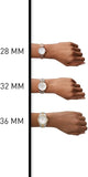  Shop Authentic Emporio Armani Aira Three Hand Mother of Pearl Dial Rose Gold Steel Strap Watch For Women - AR11523 - Luxxuri
