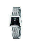  Shop Authentic Calvin Klein Mark Black Dial Silver Mesh Bracelet Watch for Women - K3R23121 - Luxxuri