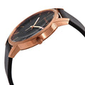  Shop Authentic Calvin Klein City Quartz Black Dial Black Leather Strap Watch for Men - K2G2G6CZ - Luxxuri