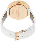  Shop Authentic Calvin Klein Chic White Dial White Leather Strap Watch for Women - K7N236K2 - Luxxuri