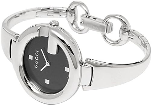  Shop Authentic Gucci Guccissima Black Dial Silver Steel Strap Watch For Women - YA134301 - Luxxuri