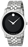 Shop Authentic Movado Museum Classic Black Dial Silver Steel Strap Watch For Men - 606504 - Luxxuri