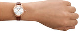  Shop Authentic Emporio Armani Mia Quartz Silver Dial Brown Leather Strap Watch For Women - AR11525 - Luxxuri