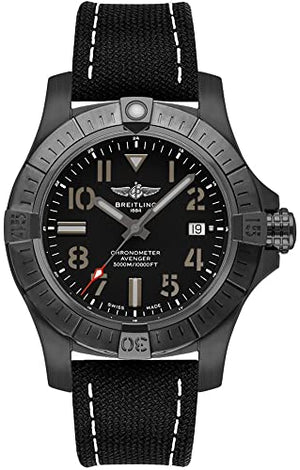  Shop Authentic Breitling Avenger Automatic 45 Seawolf Night Mission Black Dial Black Nylon Strap Watch for Men - V17319101B1X1 - Luxxuri