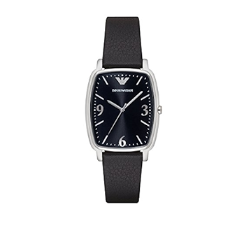  Shop Authentic Emporio Armani Epsilon Quartz Black Dial Black Leather Strap Watch For Men - AR2490 - Luxxuri