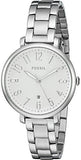  Shop Authentic Fossil Jacqueline White Dial Silver Steel Strap Watch for Women - ES3969 - Luxxuri