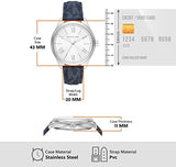  Shop Authentic Michael Kors Benning Three Hand Silver Dial Blue Leather Strap Watch For Men - MK8930 - Luxxuri