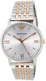  Shop Authentic Emporio Armani Kappa Quartz Silver Dial Two Tone Mesh Bracelet Watch For Men - AR11093 - Luxxuri