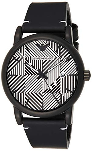  Shop Authentic Emporio Armani Luigi Quartz White Dial Black Rubber Strap Watch For Men - AR11136 - Luxxuri