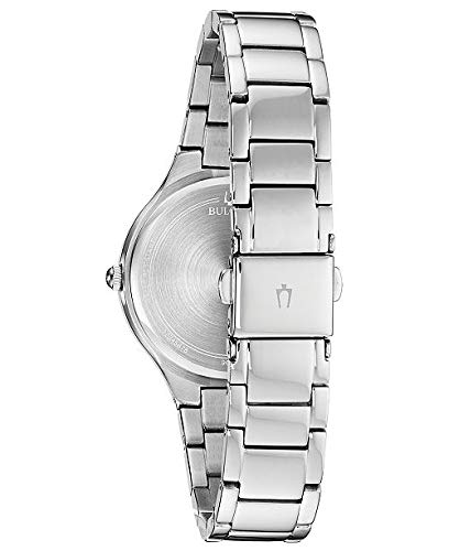  Shop Authentic Bulova Crystal Collection Mother of Pearl Dial Silver Steel Strap Watch for Women - 96L263 - Luxxuri