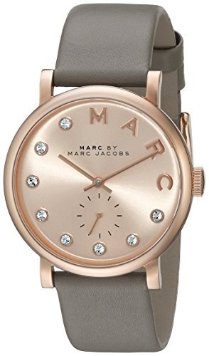  Shop Authentic Marc Jacobs Baker Rose Gold Dial Grey Leather Strap Watch for Women - MBM1400 - Luxxuri