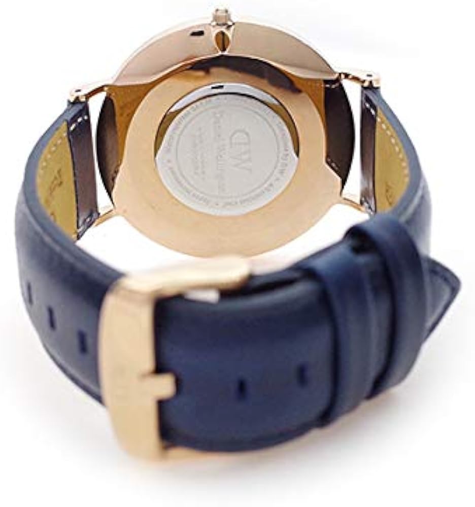  Shop Authentic Daniel Wellington Classic Somerset White Dial Blue Leather Strap Watch For Women - DW00100123 - Luxxuri