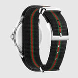  Shop Authentic Gucci G Timeless Analog Quartz Black Dial Black NATO Strap Watch For Men - YA126321 - Luxxuri