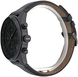  Shop Authentic Hugo Boss Grand Prix Black Dial Black Leather Strap Watch for Men - 1513474 - Luxxuri