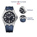  Shop Authentic Tommy Hilfiger Drew Black Dial Black Rubber Strap Watch for Men - 1791062 - Luxxuri
