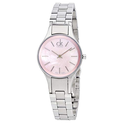  Shop Authentic Calvin Klein Simplicity Pink Dial Silver Steel Strap Watch for Women - K432314E - Luxxuri