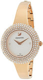  Shop Authentic Swarovski Crystal Rose Silver Dial Rose Gold Steel Strap Watch for Women - 5484073 - Luxxuri