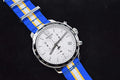 Tissot Quickster Chronograph NBA Golden State Warriors White Dial Two Tone NATO Strap Watch for Men - T095.417.17.037.15
