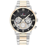  Shop Authentic Tommy Hilfiger Legend Chronograph Black Dial Two Tone Steel Strap Watch For Men - 1710570 - Luxxuri