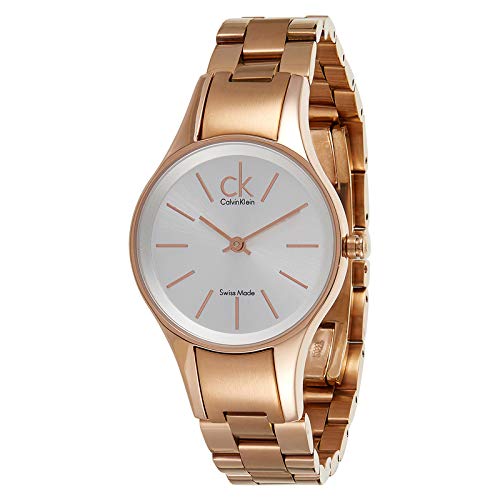  Shop Authentic Calvin Klein Simplicity White Dial Rose Gold Steel Strap Watch for Women - K4323520 - Luxxuri